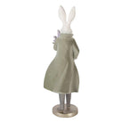Decoration Statue Rabbit 17x15x53 cm White Plastic by Clayre & Eef.