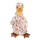 Figur Ente 10x11x18 cm Rosa Polyresin Blumen Wohnaccessoires von Clayre & Eef.