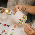 Kolibri Creatives | Paint package for painting 4 flower pots + succulents For 4 people | Starting artist by Kolibri Company