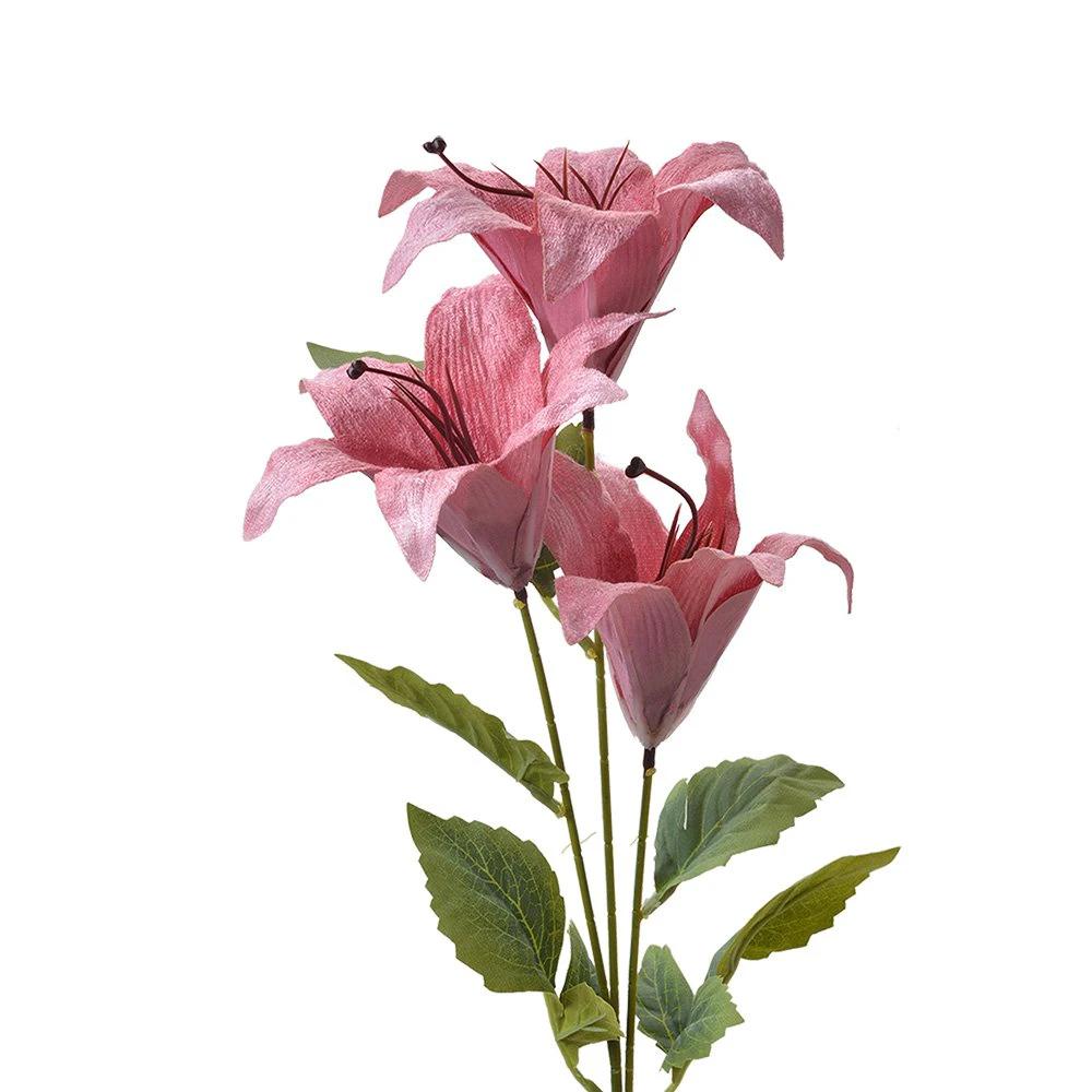 Künstliche Blume 72 cm rosa Kunststoff von Clayre & Eef.
