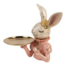 Dekorationsstatue Hase 27x24x30 cm Beige Kunststoff von Clayre & Eef.