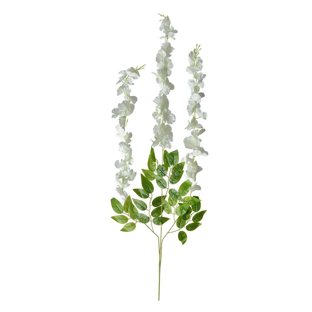 Artificial Flowers Set of 12 110 cm White Plastic by Clayre & Eef.