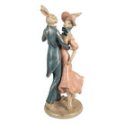 Decoration Statue Rabbit 20x18x47 cm Beige Plastic by Clayre & Eef.