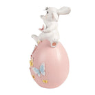 Decoration Statue Rabbit 16x15x29 cm White Plastic by Clayre & Eef.