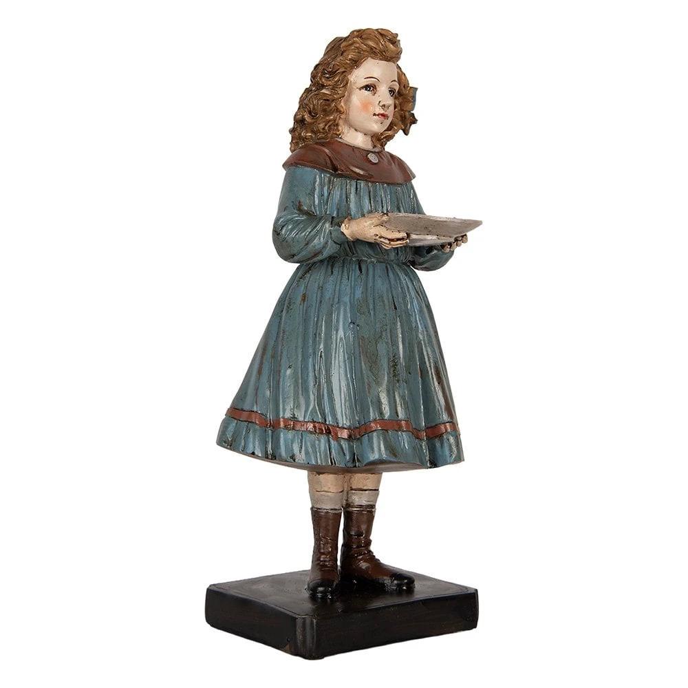 Decoration image woman 15x14x31 cm beige plastic by Clayre & Eef.