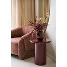 Otago Side table, bourdeaux, ø45x50 cm by EMIRELLE