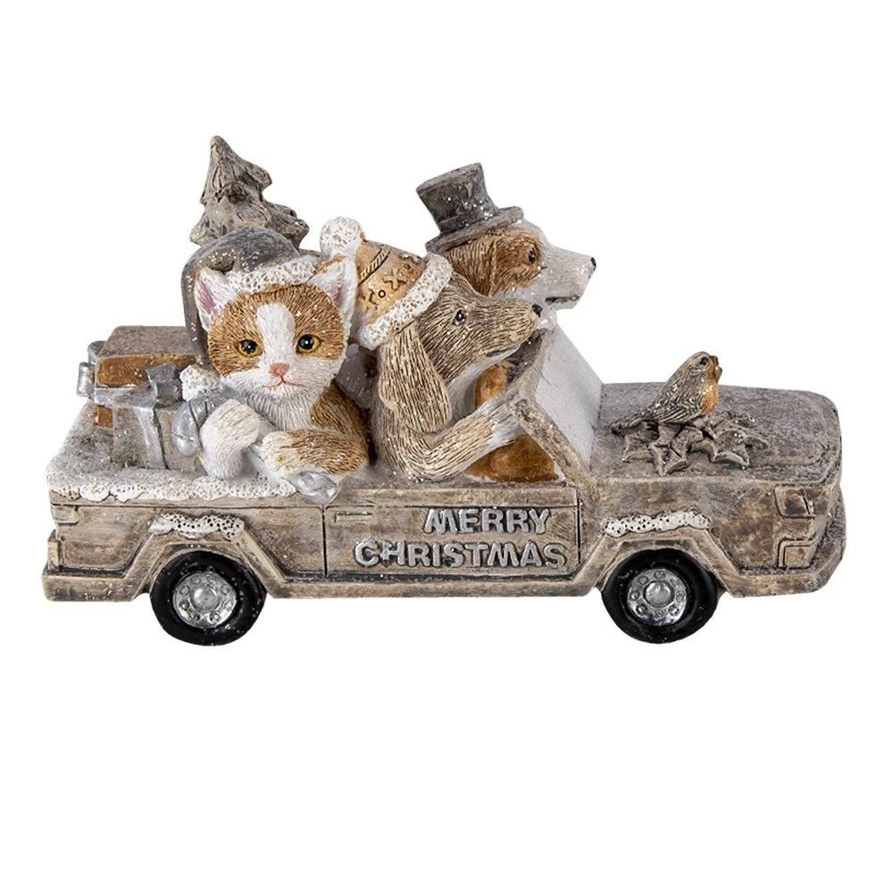 Decoration animals in car 15x7x9 cm by Clayre & Eef.