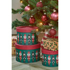 Christmas storage boxes set Green by Mica Decorations