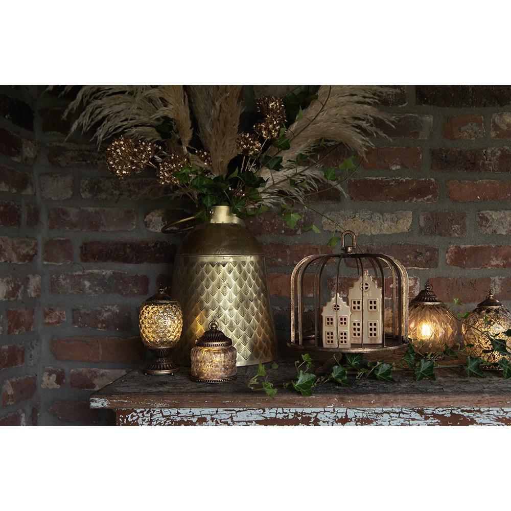Decoration pot metal Ø 28x36 cm by Clayre & Eef.