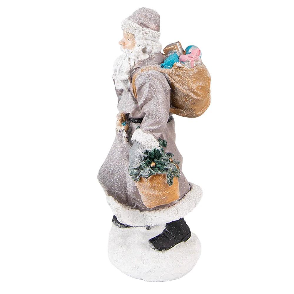 Dekoration Weihnachtsmann 12x9x21 cm von Clayre & Eef.