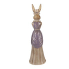 Decoration Statue Rabbit 15x13x48 cm Gold-colored Plastic by Clayre & Eef.