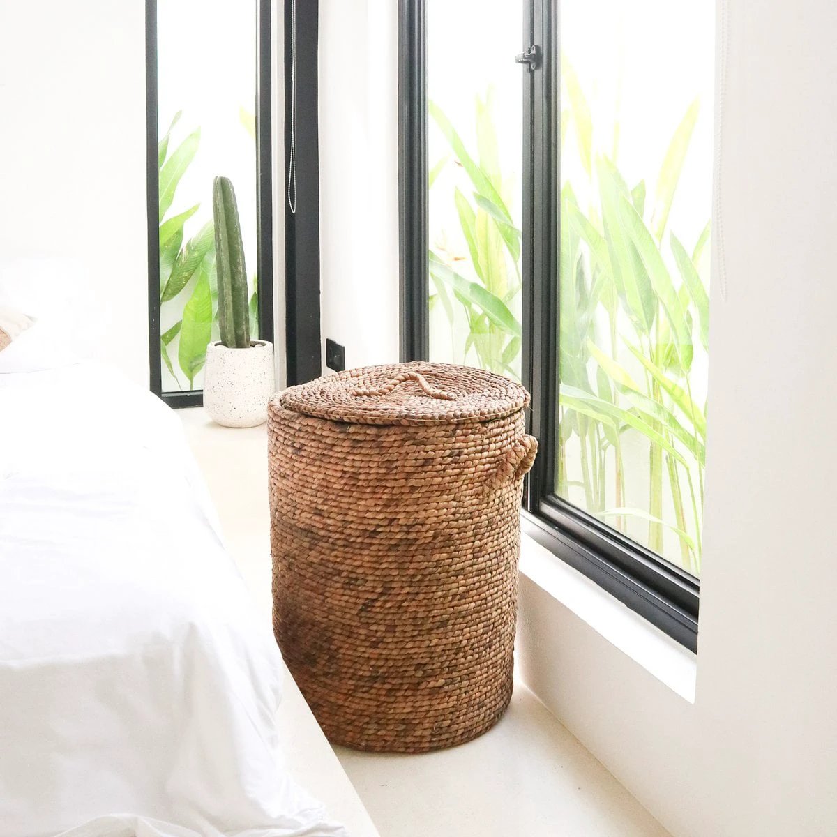 Storage Basket IKAT | Laundry Basket | Basket with Cover | Basket with Lids by Soeji