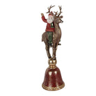 Dekorationsstatue Weihnachtsmann 24x20x63 cm brauner Kunststoff von Clayre & Eef.