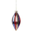 Christmas bauble Ø 6x13 cm multi -colored glass by Clayre & Eef.