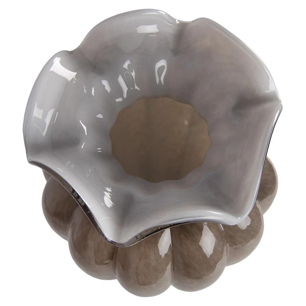 Vase Ø 20x28 cm Brown Glass by Clayre & Eef.