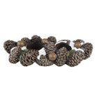 Tea light holder pine cones 27x11x6 cm by Clayre & Eef.