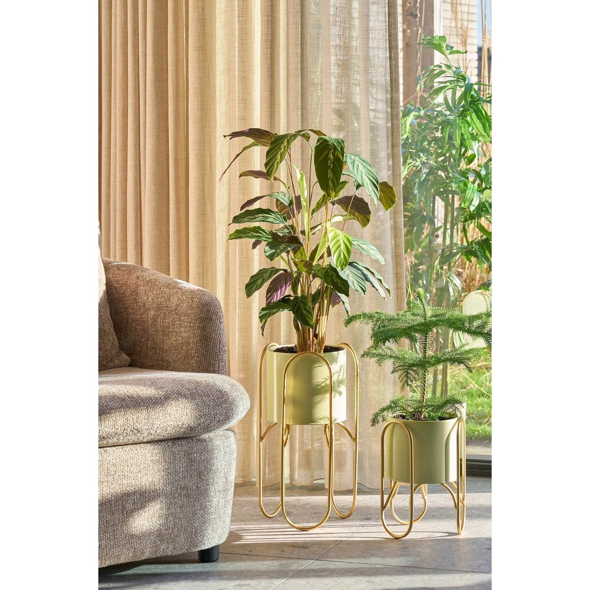 Flowerpot inside Danube Light green by Mica Decorations