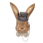 Decoration Statue Rabbit 17x11x25 cm Gold-colored Plastic by Clayre & Eef.