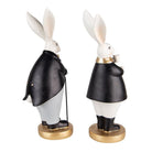 Decoration rabbits (set of 2) 13x11x34 / 13x11x34 cm by Clayre & Eef.