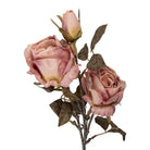 Künstliche Blume Rose 70 cm rosa Kunststoff von Clayre & Eef.