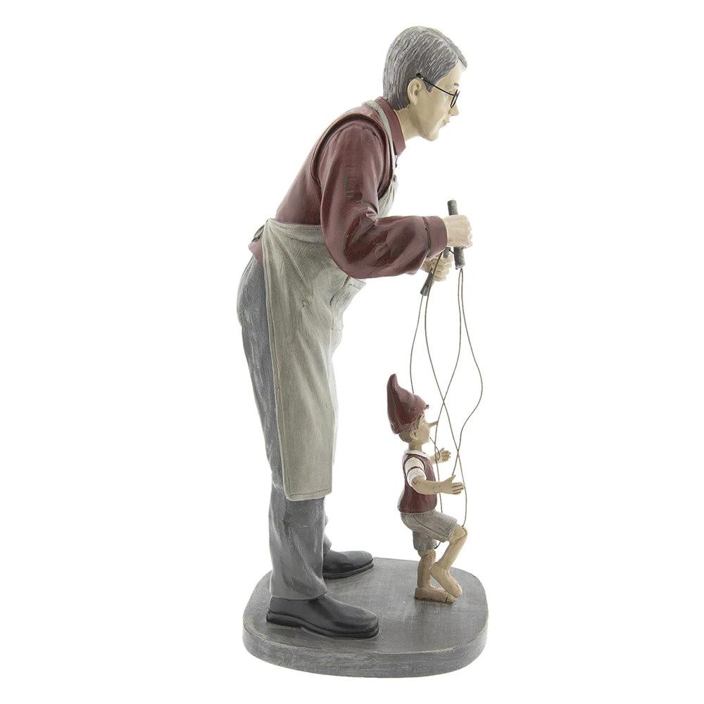 Bild Pinocchio 36 cm grau Polyresin Wohnaccessoires von Clayre & Eef.