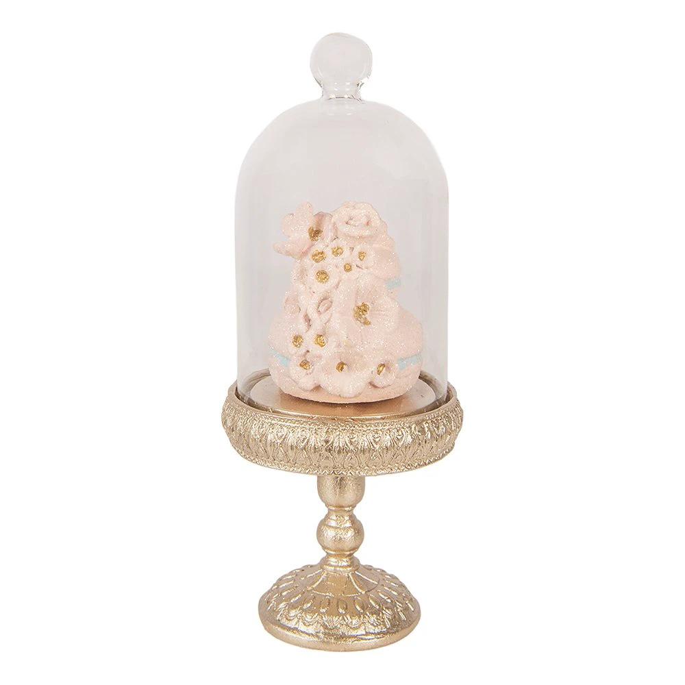 Decoration Image Macarons Ø 7x17 cm Gold-colored Plastic by Clayre & Eef.