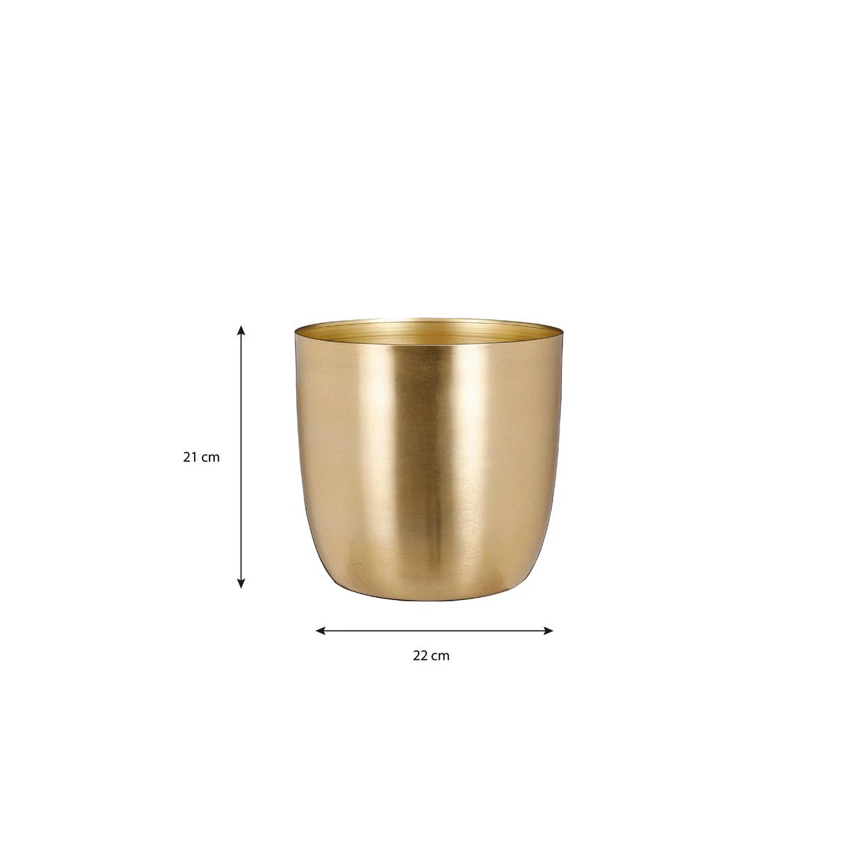 Flowerpot inside Alano Gold by Mica Decorations
