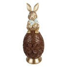 Decoration Statue Rabbit Ø 26x62 cm Gold-colored plastic by Clayre & Eef.