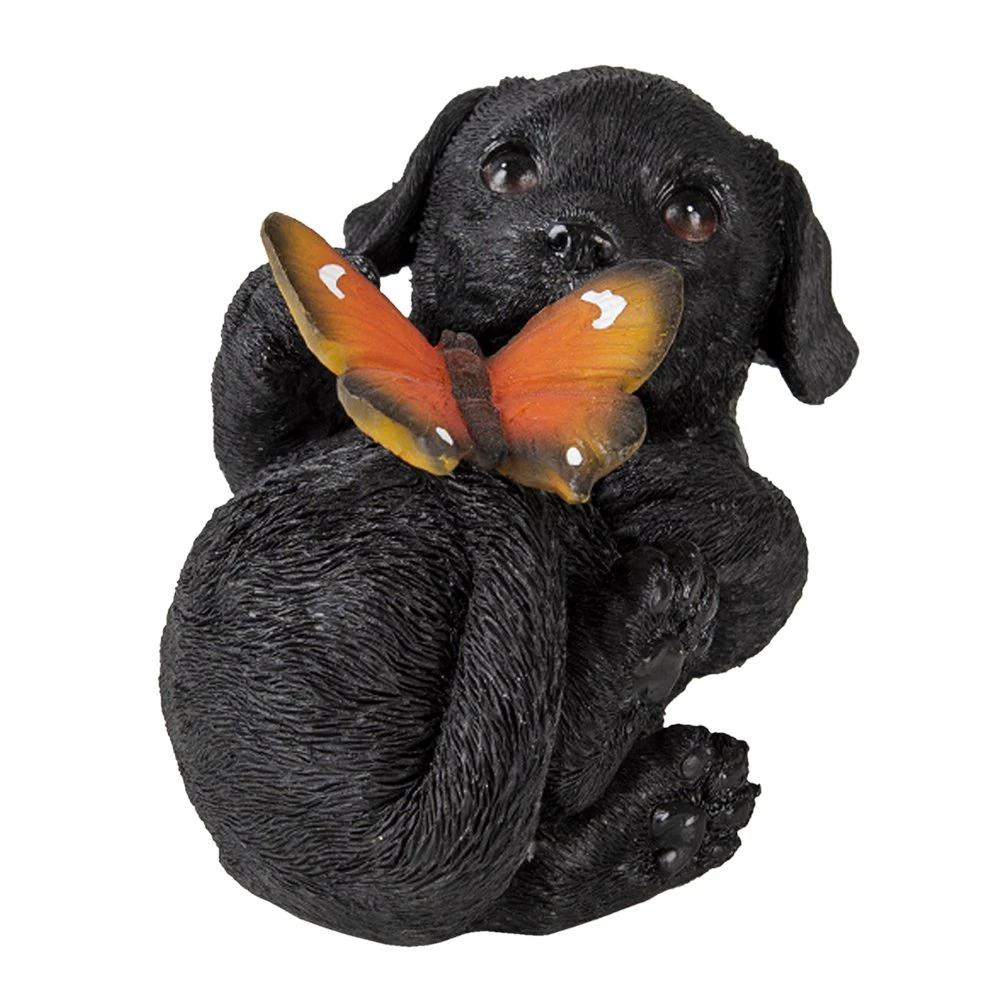 Decoration dog 14x9x10 cm by Clayre & Eef.