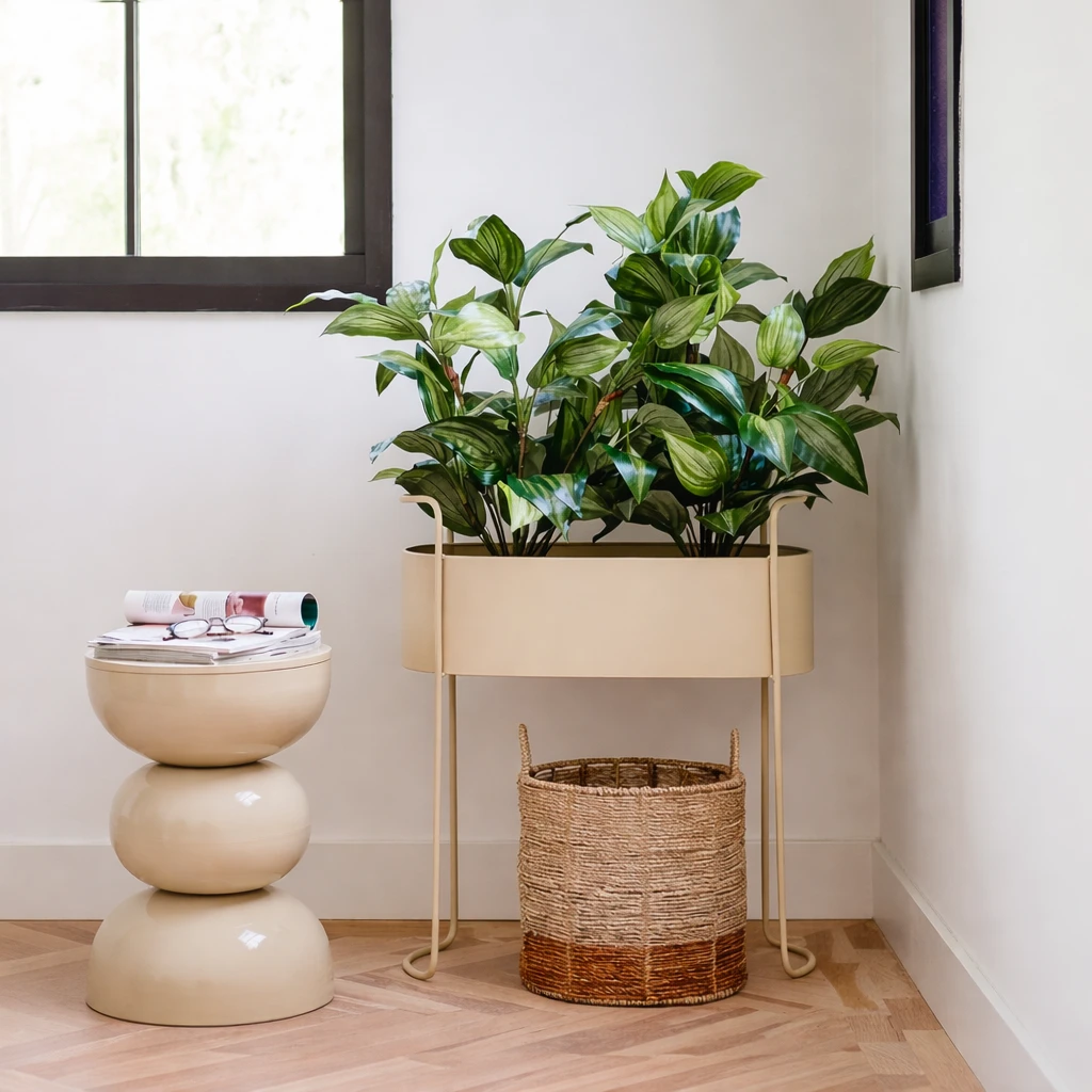 Flowerpot inside Moritz Beige by Mica Decorations