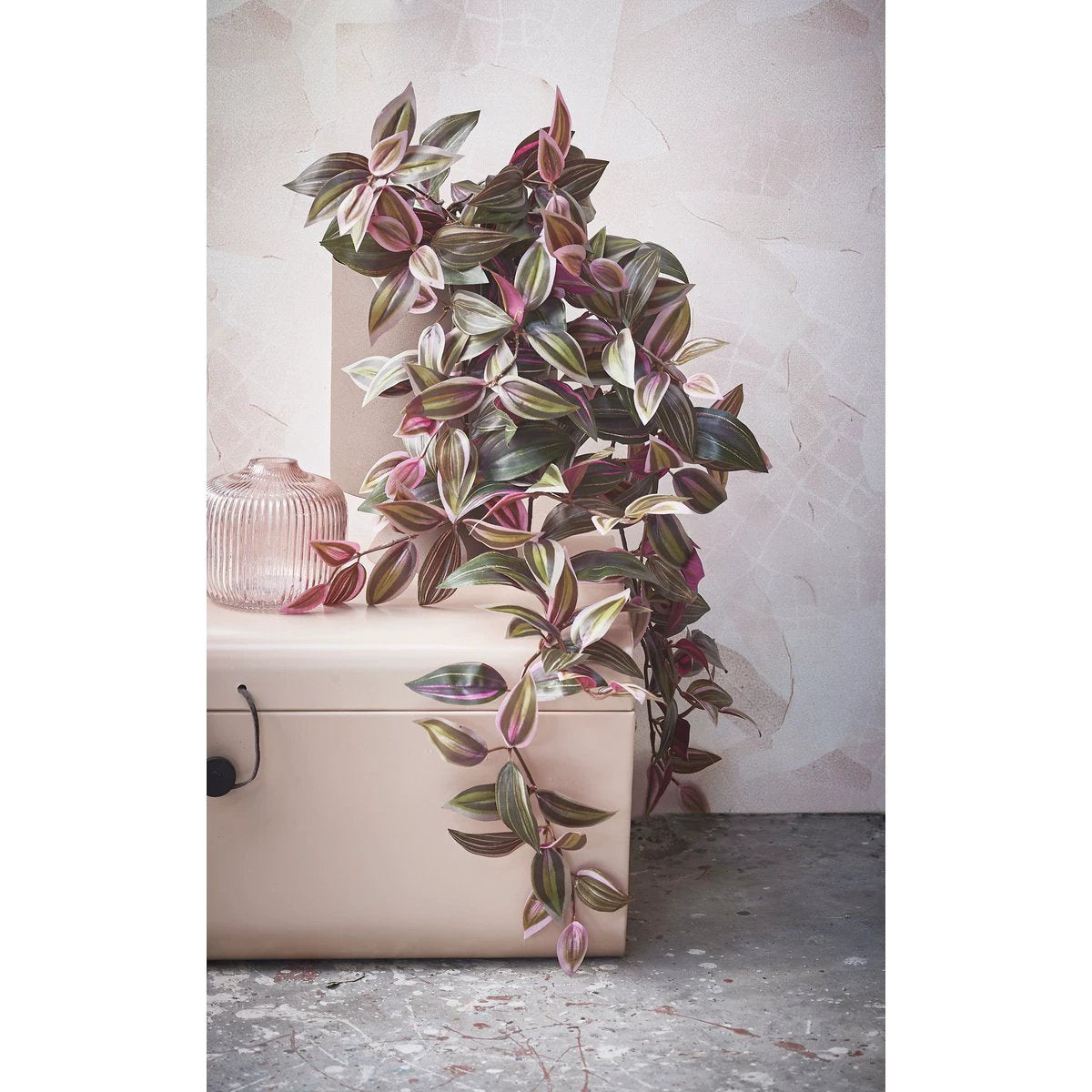 Artificial hanging plant Tradescantia Dark Red by Mica Decorations