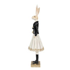 Rabbit statue 32 cm Brown Polyresin Easter decoration by Clayre & Eef.