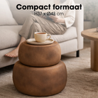 Side table Zea Brown by Mica Decorations