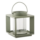 Lohals Lantern, glass/metal, green, 18x18x20,5 cm by EMIRELLE