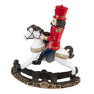 Decoration nutcracker on rocking horse 15x5x18 cm by Clayre & Eef.