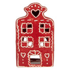 Tea light holder House 8x7x13 cm Red Ceramic by Clayre & Eef.