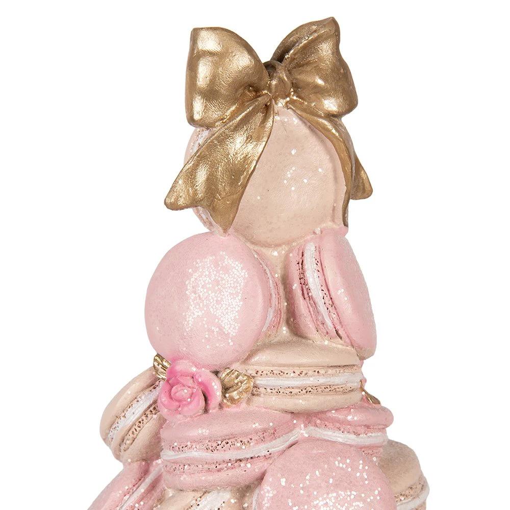 Dekorationsbild Kuchen Ø 13x29 cm Rosa Kunststoff von Clayre & Eef.