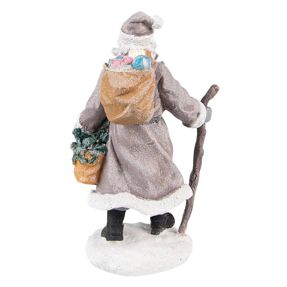 Dekoration Weihnachtsmann 12x9x21 cm von Clayre & Eef.