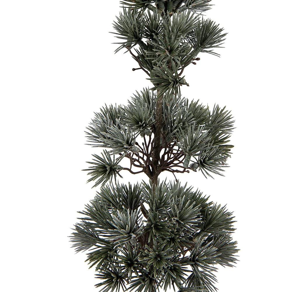 Mini Artificial Christmas Tree 14x14x60 cm Green Wood by Clayre & Eef.