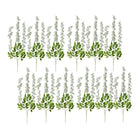 Artificial Flowers Set of 12 110 cm White Plastic by Clayre & Eef.
