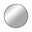 Madrid Mirror - Black, Aluminium/Glass, Ø60 cm by EMIRELLE