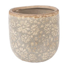 Blumentopf Ø 14×13 cm graue Keramik von Clayre & Eef.