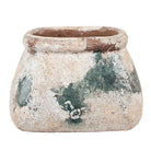 Blumentopf 20x14x13 cm Beige Grün Terrakotta von Clayre & Eef.