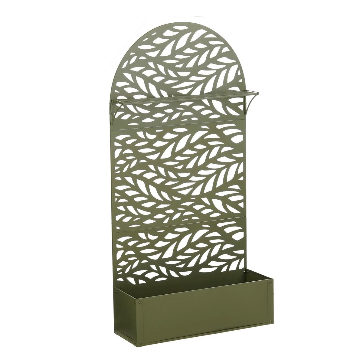 Plant stand outside Sapri Green by Mica Decorations