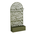 Plant stand outside Sapri Green by Mica Decorations