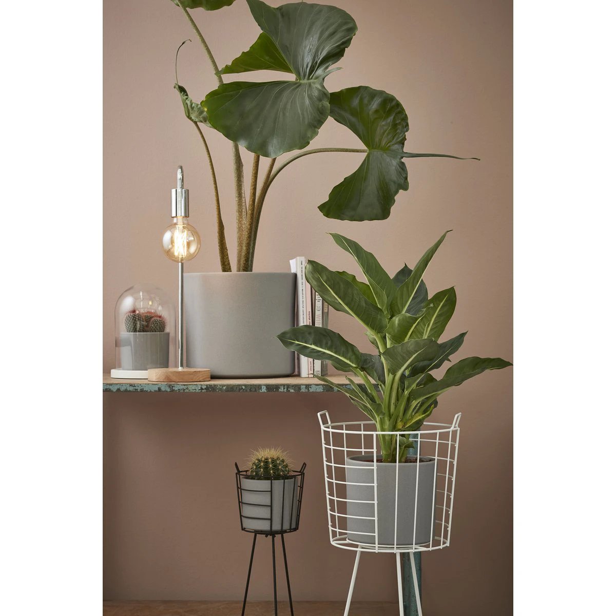 Flowerpot indoors Era Light Gray by Mica Decorations