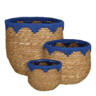 Plant basket set Jorck Blue by Mica Decorations