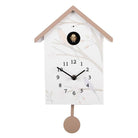 Cuckoo clock 20x10x26 cm white plastic by Clayre & Eef.