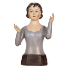 Decoration image woman 12x9x20 cm gray plastic by Clayre & Eef.