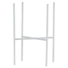Hummingbird Home | Plant stand - White metal plant raiser Ø12cm by Kolibri Company